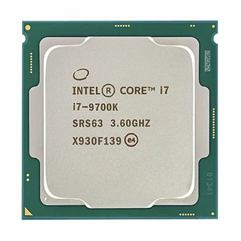 Intel Core i7-9700K i7 9700K 8 Kodoli, 8 pavedieni, līdz 3.6 GHz 300 Sērijas 95W Darbvirsmas Procesors