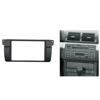 180*105 mm Atveri BMW 3 Sērija E46 Double Din Fascijas Radio DVD Stereo Panelis Melns, Komplekts Pielāgošanas Montāžas Rāmis