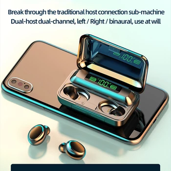 Bluetooth 5.0 Austiņas Bezvadu Austiņas Sporta Ūdensizturīgs Earbuds Touch Kontroli HIFI Stereo Austiņas Ar Mikrofonu HD Zvanu