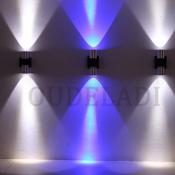 Vienkārši Mūsdienu LED 1 W 2W Alumīnija vienvietīgie un divvietīgie Vadītāji, Sienas Lampas, Kāpņu Gaismu Koridorā, Eju Bārs KTV Spogulis lukturu Lampas