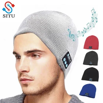 Jaunu Maiga, Silta Beanie Gorro Cepuri Bezvadu Bluetooth Smart Cap Austiņas Austiņas Skaļruni, Mikrofons Bluetooth Cepure Vīriešiem Sporta Cepure