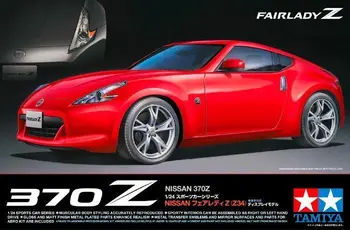 Tamiya 24315 1/24 Mērogā Nissan 370Z (Fairlady Z/ Z34) Super Sporta Auto Displejs Rotaļlietu Plastmasas Montāžas Ēkas Modelis, Komplekts