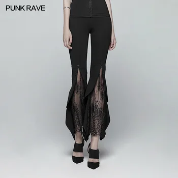 Punk Rave Gothic Sieviešu Bikses Bikses Puse Modes Gadījuma Uzliesmoja Mežģīnes Dobi No Viktorijas Zeķes Sievietēm