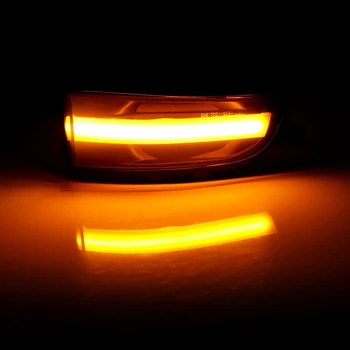 Automašīnas Dinamisko Sānu Marķieri LED Plūst Pagrieziena Signāla Gaismu Blinker Indikators, Volvo C30, C70 S40 S60 V40 V50 V70 2008. - 2010. gadam