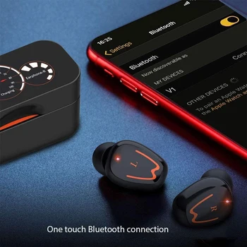 Taisnība Bezvadu Earbuds Austiņām ausu Austiņas ar Mikrofonu Trokšņu Slāpēšanas HD Stereo Iphone, Samsung, Huawei Xiaomi