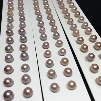 Vairumtirdzniecības 3A izcilas kvalitātes 5.5-8mm 5gab Balta/rozā/violeta Imitācija saldūdens Pērles par Roku kaklarota