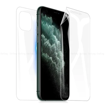Front+Back 3D Pilnībā Segtu TPU Screen Protector For iPhone 6s 6 7 8 Plus X XR XS 11 Pro MAX Mīksto Hidrogelu Filmas Ne Rūdīta Stikla