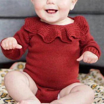 2020. Gada Pavasarī Jaunu Cute Baby Jumpsuit Zēnu Drēbes Meitenēm No Adīta Soma Fart Apģērbu Meitene Jaundzimušo Kokvilnas Kombinezonus, Lai 0-3 Gadiem