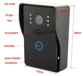 SmartYIBA Video Domofons 7 Collu Monitors, 2.4 G Bezvadu Video Durvju Tālrunis Durvju IS Kameras Skaļruni, Domofons Drošības Sistēmas