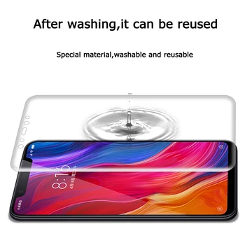 High-tech Pārredzama Atpakaļ+Priekšējais Ekrāna Aizsargs, Lai Xiaomi 8 Pilnībā Segtu Nano filmas Pocophone F1 Mīksto Hidrogelu Neredzams