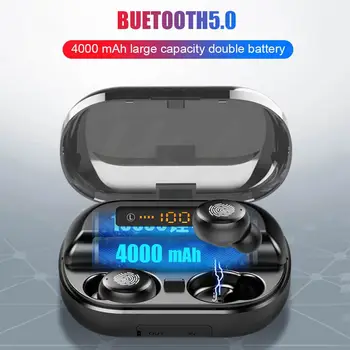 V11 TWS Bluetooth 5.0 Stereo IPX7 Ūdensizturīgs Bezvadu Austiņas Sporta Earbuds