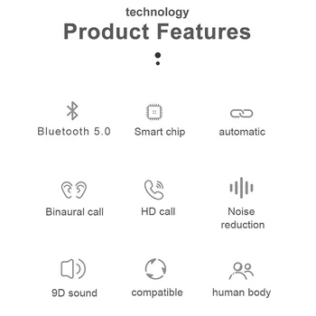 L21 Pro Mini Bluetooth 5.0 Austiņas TWS Taisnība, Bezvadu Austiņām IPX7 Ūdensizturīgs Stereo Austiņas LED HD Spēle Call Siri Earbuds