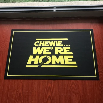 Chewie Mēs esam Mājās Smieklīgi Pasūtījuma Doormat Laipni Paklāju uz Grīdas Virtuvē, Paklājs Guļamistabā Grīdas Mutes Ieliktni Gaitenis