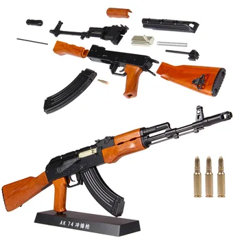1:3.5 AK47 Pistoli Modelis, Metāla DIY Modelis Ieroci Static Apdare Nevar Uzņemt Bērnus, Dāvanu