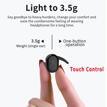8.5x3.5x3cm TWS Bezvadu Bluetooth Austiņas 5.0 Sporta Austiņas 3D Austiņas Stereo Skaņu Pārnēsājamās Austiņas Ar Mikrofonu