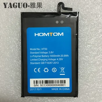 Oriģināls HOMTOM HT50 Akumulatora Nomaiņa 5.5 collu 5500mAh Rezerves Baterijas HOMTOM HT-50 Smart Tālrunis + Bezmaksas Rīki