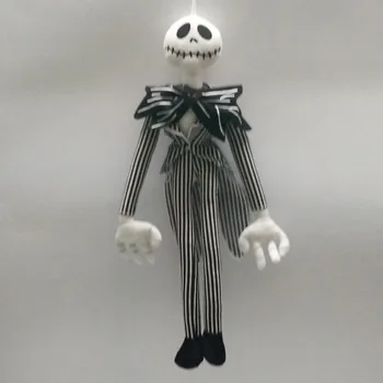 1 gab. 50cm Murgs Pirms Ziemassvētkiem Jack Skellington Sally Black Skeleta Galvaskausu, Plīša Rotaļlieta, kas pildīti lelle Halloween Dāvanu