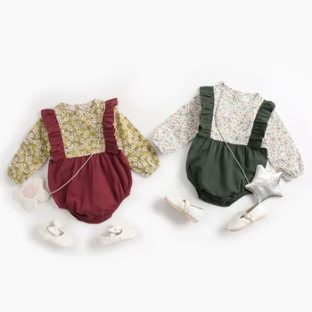 0-36M 31 stili Rudens Ziemas Jaundzimušo Meiteņu Bērnu Apģērbu Jumpsuit Bērnu Bodysuit garām Piedurknēm Gudrs Romper Kvalitātes Zīdaiņu onesie