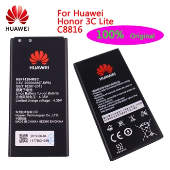 Oriģinālās Rezerves Akumulatoru HB474284RBC Par Huawei C8816 Y550 Y560 Y625 Y635 G521 G620 Y5 Godu 3c lite Akumulators 2000mAh