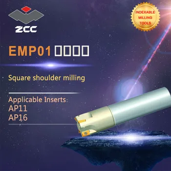 ZCC.CT laukumā plecu frēzēšanas darbarīki, EMP01 augstas veiktspējas CNC virpu, instrumenti, maināmas, pārvietojamas starplikas frēzēšanas darbarīki, tuvu un pat pithch 45 °