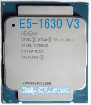 E5-1630V3 Oriģinālā Intel Xeon E5-1630 V3 E5 1630 V3 3.70 GHz 10M 4CORES 22NM LGA2011-3 140W Procesora bezmaksas piegāde