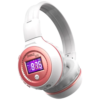 Entuziasts B570 Salokāms Hifi Stereo Bluetooth Austiņas Bezvadu Austiņas Ar LCD Ekrānu, Micro-SD Kartes Slots, Mikrofons, FM Radio, Mūzikas