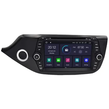 Android 10.0 Auto DVD Multimediju atskaņotāju Kia Ceed 2013 GPS Glonass Navigācijas Radio Audio Stereo galvas vienība bez maksas kartē