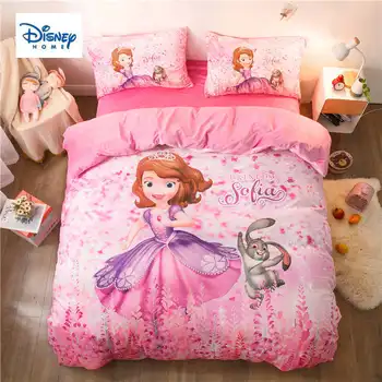 Disney Sofia Princess Gultas piederumi noteikts Bērniem Meiteņu Aizstāvis Sega Sedz Dvīņu izmēra Bērnu Guļamistaba Dekori Pilna Karaliene Coverlets