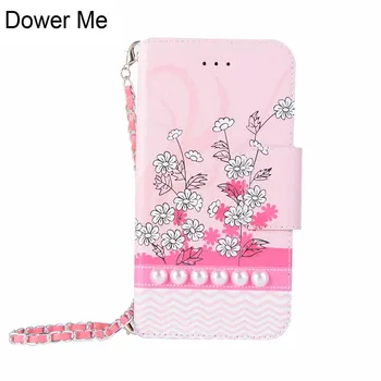 Dower Man Modes Skaistu Ziedu, Ziedu Flip Maciņš Rokassomu, Ādas Gadījumā Vāciņš Samsung Galaxy Note 8 S8 S9 Plus A5/7 J3/5/7