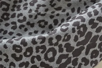 Ziemas Biezs Maisījums Leopards Drukāt Ilgi Zīmuli Svārki Sexy Black/Brown Leopard Atpakaļ Sadalīt Gari Svārki