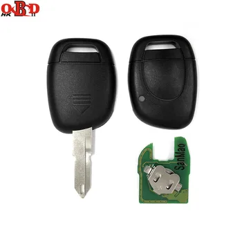 HKOBDII 1 Pogu ID46 Atstarotājs Automašīnas Atslēgas, 433Mhz PCF7946AT Flip Tālvadības Atslēgu Renault Clio Kango