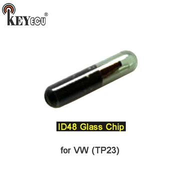 KEYECU 1x/ 2x VAR TP23 ID48 A1 Čipu Stikla Tālvadības Transpondera atslēgu Chip Automašīnu Čipu atslēgu, lai Volkswagen V*W tālvadības Atslēgas ID:48
