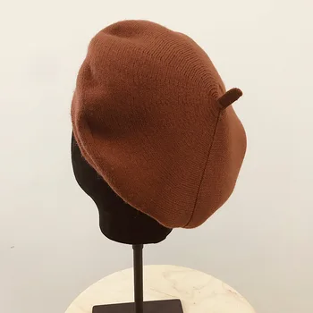 01911-shi39255 ziemā silts svītru adīšanas mīksto berete klp vīrieši sievietes brīvo gleznotāju cepure