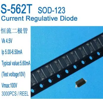 Bezmaksas piegāde 50gab/daudz Konstantu Strāvu Diodes 5.6 mA CRD S-562T VELĒNA-123 IP 5.0-6.5 MA