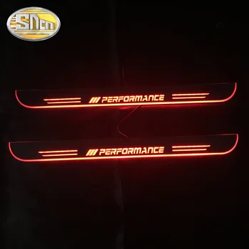 SNCN 4GAB Auto LED Durvis, Palodzes BMW 3seris GT F34 2013 - 2019 Ultra-plānas Akrila Dinamisko LED Laipni Gaismas Pretnodiluma Plāksnes Pedāli