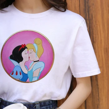 Modes Topi Tee Femme Grafikas 90s Gadījuma Tshirt Lgbt Harajuku Varavīksnes Geju Praida T Krekls Sievietēm Lesbiešu Ullzang Karikatūra T-krekls