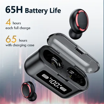 Bezvadu Mini Austiņas Bluetooth 5.0 Sporta In-ear Austiņas Ar Portatīvo Uzlādes Box Par Tālruni, Tabletes Trokšņa Samazināšana