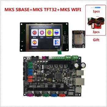 MKS SBASE + MKS TFT32 V4.0 krāsains displejs + 3d printera WI-FI ierīci 3D printera kontroles komplektiem integrētu smoothieware monitors