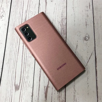 Loga Skats Smart Flip Case For Samsung Galaxy Note 20 Ultra 5G Smart Flip Chip-bezmaksas Pamosties Ādas Gadījumā Samsung, Ņemiet vērā, 20 5G
