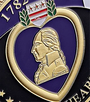 5gab/Daudz Amerikāņu Purpura Sirds Atlīdzību Superior Karavīrs Militārā Nopelnu Medaļa Zelta Pārklājumu Izaicinājums Piemiņas Monētu Kolekcijas