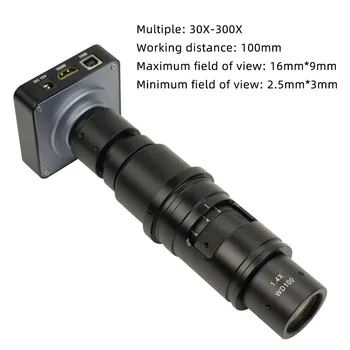 Full HD 38MP 1080P 2K 60FPS Elektronisko Video Mikroskops HDMI USB Pilns Fokuss Optisko Palielinātāju, Telefona Mātesplates Čipa Remonts