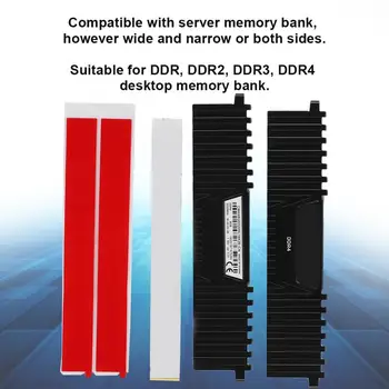 2GAB, Datora Atmiņas Banka, Alumīnija Dzesēšanas Fin-DDR / DDR2 / DDR3 / DDR4 Atmiņas Karte
