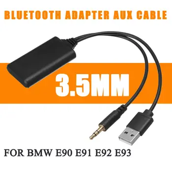 12V bluetooth Modulis Adapteri Bezvadu Radio Stereo AUX-IN Aux Kabelis, Adapteris, USB, 3,5 MM Jack Plug BMW E90 E91 E92 E93