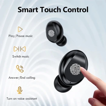 F9 Bluetooth austiņas TWS 5.0 touch LED displejs akumulatora taisnība, bezvadu austiņas, austiņas priekš iphone 12 8 11 oneplus 8 T tālruni