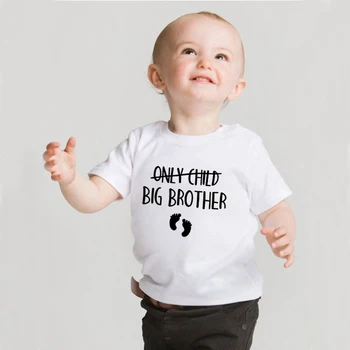 Tikai Bērnu Lielais Brālis/Māsa, kas Ir Grūtniecības Sludinājumu Tshirt Bērniem Smieklīgi Īsām Piedurknēm T-krekls Bērniem Papildus Ikdienas Tees