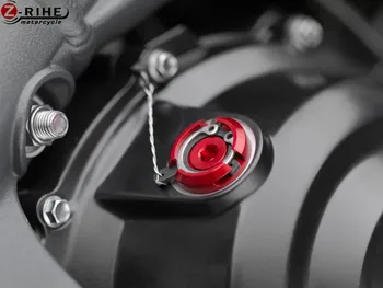 Par KAWASAKI Z900 2017 Z1000+SX 2010 2011 2012 2013 Motociklu Detaļas M20*2.5 sarkans, Dzinēja Eļļas filtra vāku CNC Uzpildes Vāciņa Skrūve