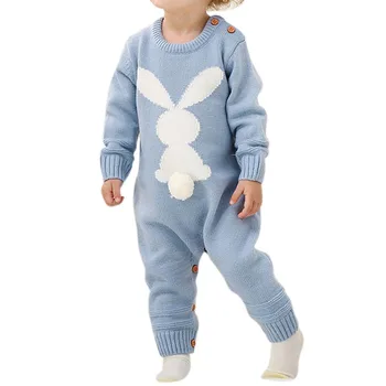 Pavisam Jaunu Toddler Jaundzimušais Meitene Zēns Kombinezonus Ar Garām Piedurknēm Jumpsuit Playsuit Apģērbs, Pidžamas Viens Gabals-Drēbes