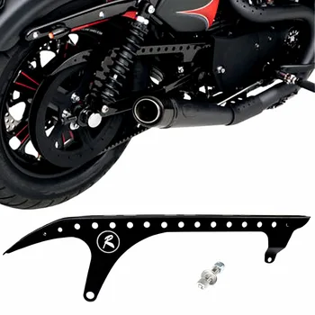 Motocikla Aizmugures Trīsi Guard Black Piedziņas Pārnesums Vāks Harley Sportster XL 883 1200 48 72 SuperLow Nightster 2004-2018 Modelis
