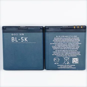 Augstas Kvalitātes 1200mAh akumulators BL 5K BL-5K Akumulatoru Nokia N85, N86 N87 8MP 2610S 701 C7 C7, X7-00 Akumulatoru BL5K
