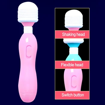 Spēcīgs Burvju Nūjiņu AV Vibrators Seksa Rotaļlietas Sievietei Klitora Stimulators Seksa Veikals rotaļlietas pieaugušajiem G Spot vibrējošo Dildo sievieti